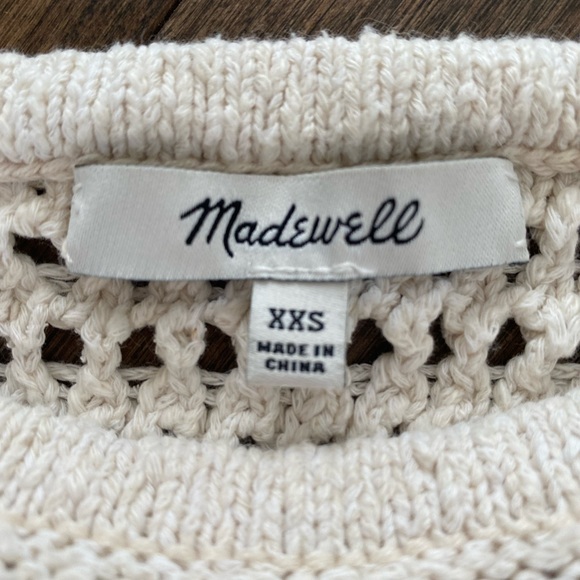 Madewell Ruffled Crochet Sweater Tank size XXS - Picture 2 of 5